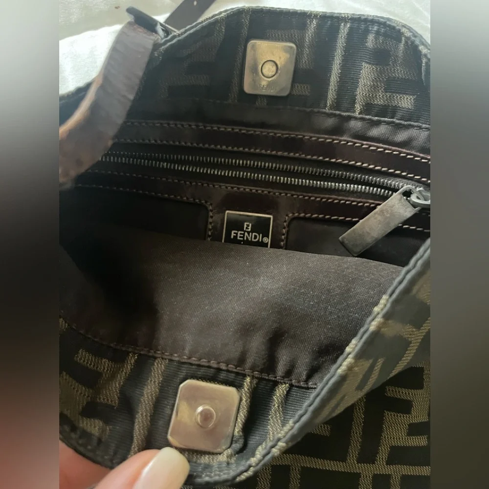 Fendi Black and Brown Shoulder Bag - Picture 5 of 8